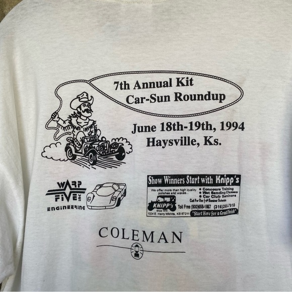 🌱 3 for $30 Vintage car show Kit Car-Sun Roundup short sleeve tee t-shirt as is - Picture 4 of 11